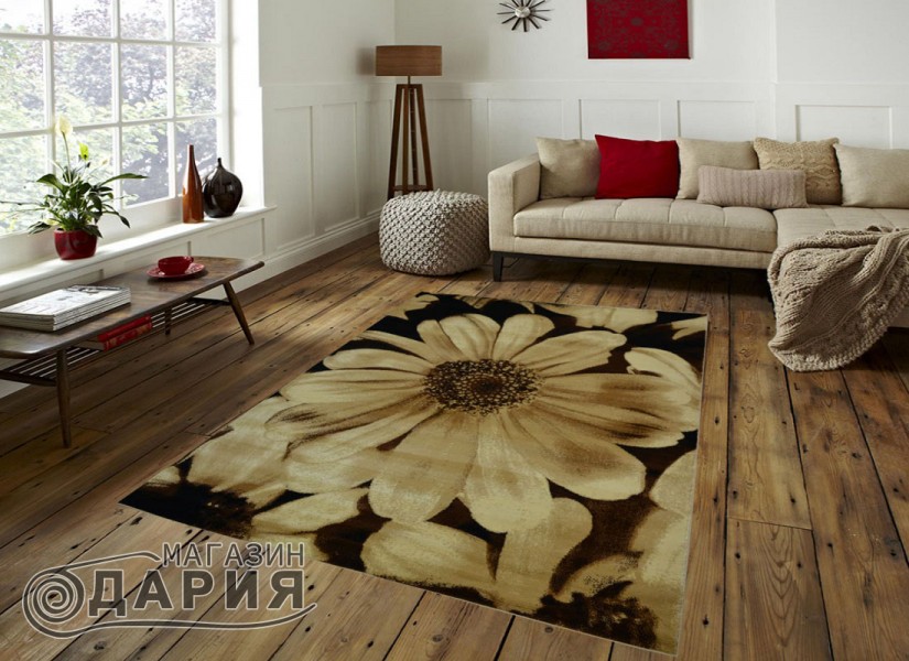 Тъкан персийски килим Blue stones 2333 beige